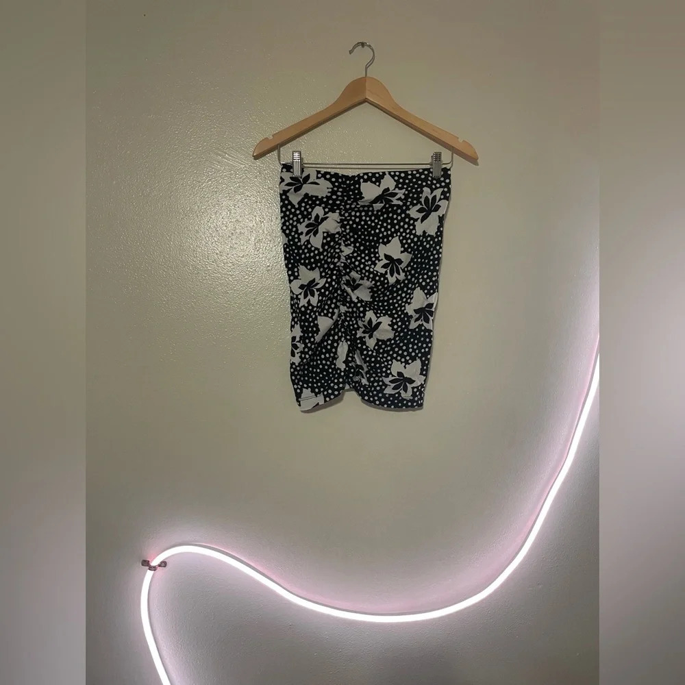 Anthropologie Floral Mini Skirt